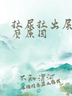 拉尿拉出屎是什么原因