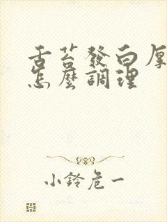 舌苔发白厚黄腻怎么调理