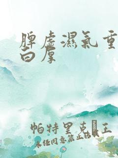 脾虚湿气重舌苔白厚