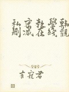 私密教学韩漫无删减在线观看