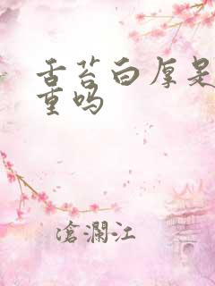 舌苔白厚是湿气重吗