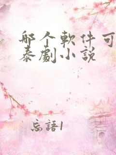 哪个软件可以看泰剧小说