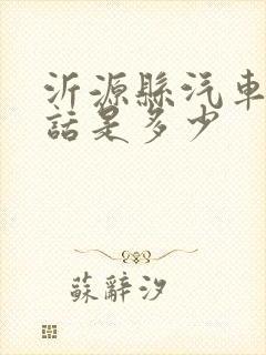 沂源县汽车站电话是多少