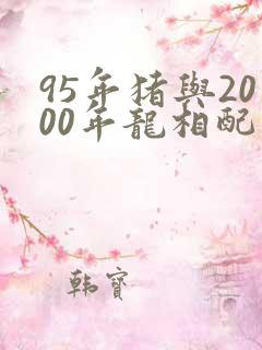 95年猪与2000年龙相配的婚姻如何