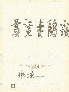 晋江上的小说怎么免费阅读