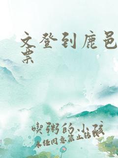 文登到鹿邑客车票