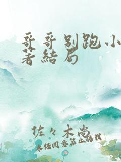 哥哥别跑小说原著结局