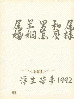 属羊男和属猴女婚姻怎么样