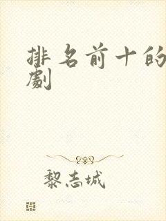 排名前十的谍战剧