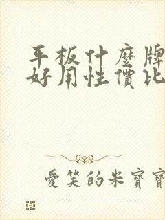 平板什么牌子的好用性价比高