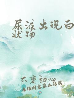 尿液出现白色絮状物