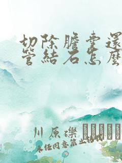 切除胆囊还有胆管结石怎么办