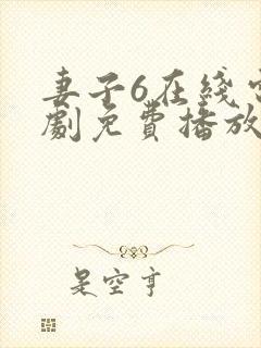 妻子6在线电视剧免费播放