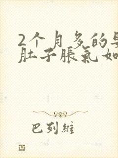 2个月多的婴儿肚子胀气如何快速消除