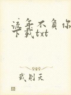 流年不负你情深下载txt