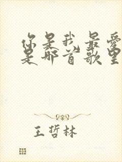 你是我最爱的人是哪首歌里的歌词