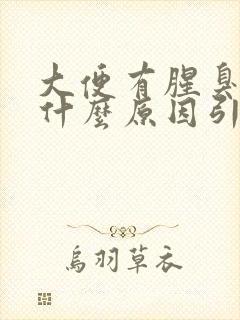 大便有腥臭味是什么原因引起的?