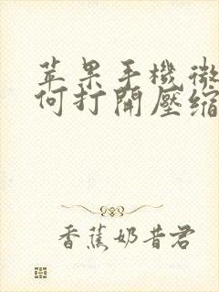 苹果手机微信如何打开压缩包文件