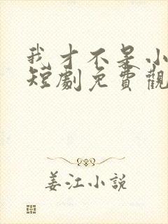 我才不是小可怜短剧免费观看全集