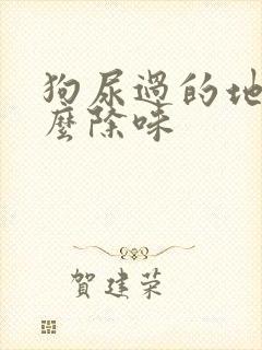 狗尿过的地方怎么除味