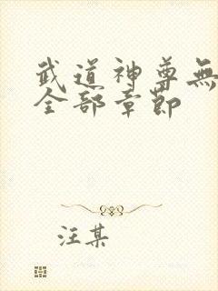 武道神尊无删减全部章节