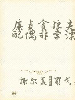 廉贞贪狼夫妻宫配偶非常漂亮