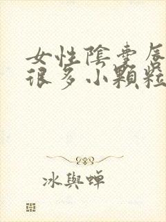 女性阴囊唇长了很多小颗粒