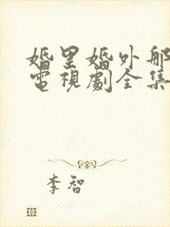 婚里婚外那些事电视剧全集