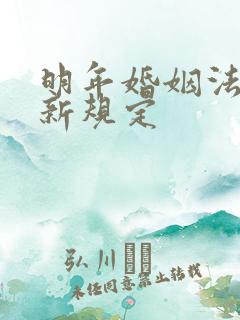 明年婚姻法有何新规定