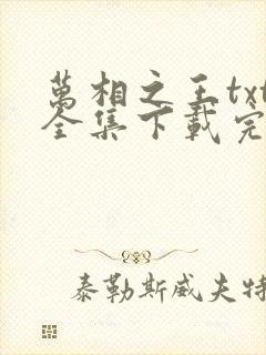 万相之王txt全集下载完本免费