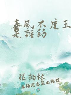 春风不度玉门关是谁的