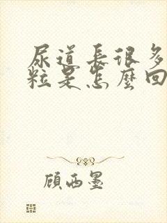 尿道长很多小颗粒是怎么回事