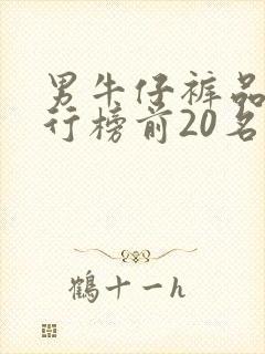 男牛仔裤品牌排行榜前20名