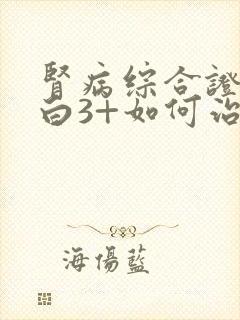 肾病综合证尿蛋白3+如何治疗