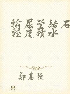 输尿管结石右肾轻度积水