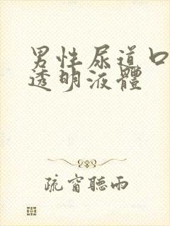 男性尿道口分泌透明液体