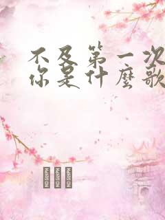 不及第一次遇见你是什么歌