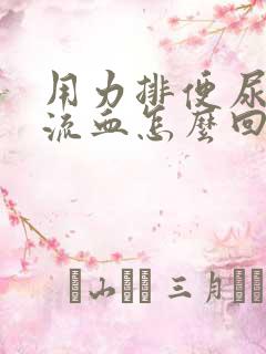 用力排便尿道口流血怎么回事