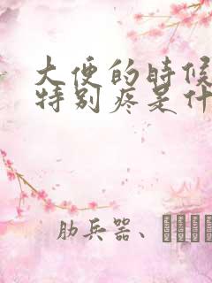 大便的时候肚子特别疼是什么原因