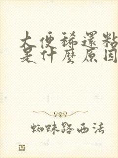 大便稀还粘马桶是什么原因