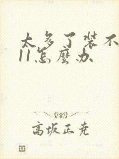 太多了装不下h11怎么办