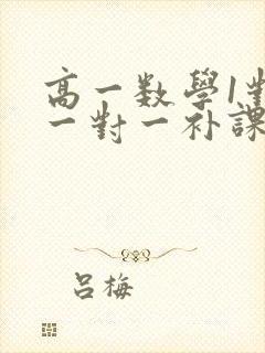 高一数学1对1一对一补课