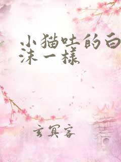 小猫吐的白色泡沫一样