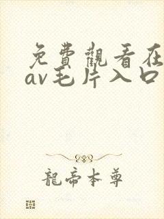 免费观看在线的av毛片入口