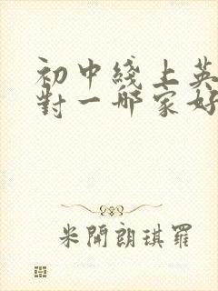 初中线上英语一对一哪家好