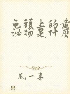 龟头上的黄色分泌物是什么