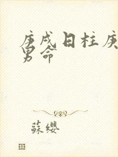 庚戌日柱庚辰时男命