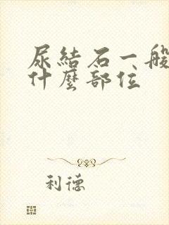 尿结石一般痛在什么部位