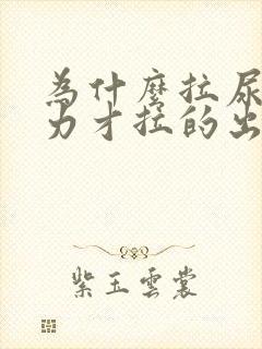 为什么拉尿要用力才拉的出来