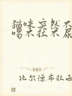 猫咪突然不吃不喝不拉不尿